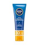 NIVEA SUN Schutz & Pflege Gesichtssonnencreme mit LSF 30 (50 ml), Sofortiger Sonnenschutz für Gesicht, Hals & Dekolleté, Sonnencreme mit 24h Feuchtigkeitspflege