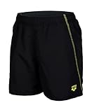 ARENA Unisex Kinder Solid Badeshorts, Black-Soft Green, 152