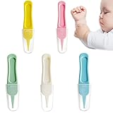 10 Stück Baby Nasenpinzetten Set, Infant Nase Reinigung Pinzette, Sicherheits Kunststoff Pinzette, für Reinigung der Nasenhöhle