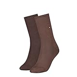 Tommy Hilfiger Womens Casual Women's Classic Sock, Brown, 35/38