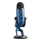 Blue Microphones Yeti Professionelles USB-Mikrofon für Aufnahmen, Streaming, Podcasting, Broadcasting, Gaming, Voiceover und mehr, Plug 'n Play auf PC und Mac - Dunkelblau