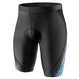 Zacro Radunterhose Herren gepolstert Radlerhose - Atmungsaktiv Schnelltrocknende Radlerhose Herren Fahrrad Unterhose kurz mit Sitzpolster 3D, Elastische Fahrradhose Fahrrad Unterwäsche Short