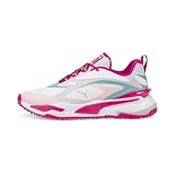 PUMA Damen GS-Fast Golfschuh, White/Chalk Pink/Porcelain, 38.5 EU