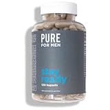 Pure for Men Original Cleanliness Stay Ready Fiber Supplement, 120 Vegan Capsules | Helps Promote Digestive Regularity | Psyllium Husk, Aloe Vera, Chia Seeds, Flaxseeds | Proprietary Formula