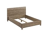 Bett - Rattan & Mangoholz - 160 x 200 cm - Savana II