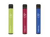 Elf Bar Einweg E-Shisha E-Zigarette Nikotinfrei 3er zufälliger Set je 600 Puffs + Cyngert Sticker