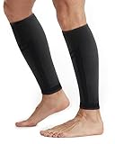 CAMBIVO Wadenbandage 1 Paar, Waden Kompressionsstrümpfe Damen Herren, Waden Sleeves für Fussball, Tennis, Laufen, Wandern, Radfahren, Volleyball, Basketball