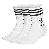 adidas Mid Cut Socks Socken 3er Pack (40-42, white)