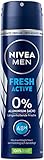 NIVEA MEN Deo Spray Fresh Active (150 ml), Deo ohne Aluminium (ACH) mit 48h Schutz, Deodorant mit hochwirksamer Formel und Meeresextrakten