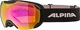 ALPINA Unisex - Erwachsene, PHEOS S Q-LITE Skibrille, black-rose, One Size