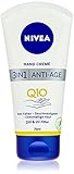 NIVEA 3in1 Anti-Age Q10 Hand Creme (75 ml), Anti-Falten Handpflege mit Q10 und UV-Filter, pflegende Hautcreme für normale bis trockene Hände