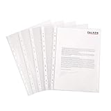 Original Falken 100er Pack Economy PP-Kunststoff Prospekthüllen. Für DIN A4 transparent glasklar oben offen Klarsichtfolie Plastikhülle Klarsichthülle ideal für Ordner Ringbücher und Hefter