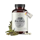 BIO Jod Tabletten aus Kelp Braunalgen, 300 µg Jod pro Tagesdosis, rückstandskontrolliert, deutsche Herstellung, vegan, ohne Zusätze, Kelp Algen Jodtabletten, 600 Tabletten x 200 mg, BIONUTRA®