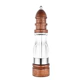 ZTTTD Massivholz-Schwarz Pfeffermühle Black Pepper Grinder Handbuch Meersalz Pfeffer Crusher Pulver Haushalt Küche Würzen Jar