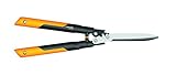 Fiskars PowerGear X Getriebe-Heckenschere, Antihaftbeschichtet, Hochwertige Stahl-Klingen, Länge: 63 cm, Schwarz/Orange, HSX92, 1023631