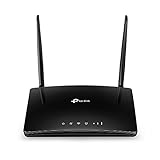 TP-Link Archer MR200 Cat4 + AC750 Mbps Dualband 4G LTE WLAN Router (150 Mbit/s im Download, simultanes Dualband, 300 Mbit/s 2,4GHz + 433 Mbit/s 5GHz, frei konfigurierbarer LAN/WAN-Port) schwarz