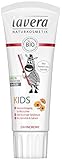 lavera Zahncreme Kids - Ohne Fluoride & ohne Farbstoffe - Bio-Calendula & Calcium - Vegan - Bio Pflanzenwirkstoffe - Naturkosmetik - Kinder Zahnpflege - fluoridfreie Zahnpasta - 75 ml - 1er Pack