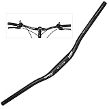 WAKE Fahrrad Lenker 31.8MM Aluminiumlegierung MTB Lenker Riser Bar für Mountainbike 780MM,Schwarz