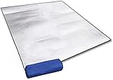 Alu Isomatte Schaummatten Schlafmatte für Camping Isoliermatte Isolierdecke Faltbare Zeltmatte Bodenmatte Thermomatte Matte aus Aluminiumfolie (200 x 250 cm)