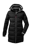 Killtec Mädchen Wintermantel/ Parka in Daunenoptik mit Kapuze KOW 196 GRLS QLTD CT, schwarz, 164, 38511-000