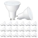 SSC-LUXon 20er Pack LED GU10 Leuchtmittel Lampe 5 Watt warmweiß 110° 230V Milky Spot Licht - optimal für Aufbauleuchten & Spots