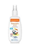 PAEDIPROTECT Sonnenspray Kinder Baby LSF 50+ 150 ml, Sonnencreme parfümfrei & wasserfestes Spray, Gesicht Körper, Sonnenschutzspray vor UVA/UVB-Strahlung, Sonnencreme Spray, vegan, ohne Mikroplastik