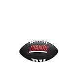 Wilson Unisex-Youth MINI NFL TEAM SOFT TOUCH FB BL NG American Football, Black