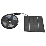 Ayayu 5W Solarpflanze Cltivate Lampe, Förderung des Wachstums Umweltfreundlicher Solarlichtstreifen mit Solarpanel, Gewächshaus Ergänzungs LED Wachstumslicht für Balkon Bonsai zu Hause (1M)