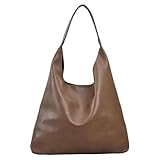 BOTCAM Frosted Large Capacity Leisure Bag Tote Bag Lazy Tote Bag. Fashion Personality Underarm Bag Retro Simple Shoulder Bag For Women (Brown, One Size)