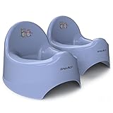 BABYLON Kinder Töpfchen Nautilus, Antirutsch Kinder Toiletten, Kinder Klo, Nachttopf für Kinder/WC Sitz Topf, Töpfchen Mädchen, Anatomisсh Kindertöpfchen Jungen, Baby Zubehör Violett Set 2 Stück