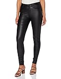 ONLY Damen Onlanne Mid Waist Coated Noos Skinny Jeans, Schwarz (Black), M 32L EU