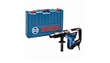 Bosch Professional Bohrhammer GBH 5-40 D (SDS Plus, inkl. Zusatzhandgriff, Fetttube, Maschinentuch, im Koffer)