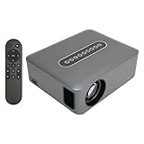 Zunate 1080P WiFi-Projektor 300 ANSI Smart Movie Projektor mit Keystone-Korrektur 5G Dual WiFi Bluetooth-Fernbedienung Rich Interface, Mini-Projektor für Heimkino-Videounterhaltung(EU)