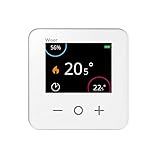 Merten Wiser Raumthermostat mit Display Smart Home,kompatibel mit Amazon Alexa und Google Assistant, Steuerung per APP,einfache Installation und Energie sparen