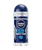 NIVEA MEN Active Protect Deo Roll-On (50 ml), Antitranspirant für 48h Schutz gegen Schweiß, Deodorant mit wertvollen Meeresextrakten