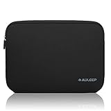 AULEEP Laptop Hülle Tasche, 11-12 Zoll Neopren Laptophülle/Wasserabweisende Schutzhülle für Laptops Acer/Asus/Dell/Lenovo/HP, Schwarz