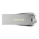 SanDisk Ultra® Luxe™ USB 3.1 Flash-Laufwerk 128 GB (USB 3.1 Gen 1- und USB 3.0-fähig, abwärtskompatibel mit USB 2.0, 150 MB/s, Passwortschutz, Software zur Datenwiederherstellung), Grau