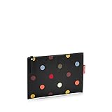 reisenthel case 1 LR7009 dots – Kosmetiktasche und Ordnungshelfer für unterwegs mit Reißverschluss – B 24 x H 17 x T 0 cm, Schwarz