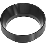 JUJNE 53 mm Espresso-Dosiertrichter, magnetischer Ring, Kaffeemaschine, Zubehör, Brauen, Kaffee, Tamper, Pulver, Werkzeug (schwarz)