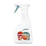 HAKA Fettreiniger I 500ml I Küchenreiniger Fettlöser-Spray I Reinigt hartnäckige Fettverschmutzungen umweltfreundlich und materialschonend