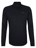 Ziener Herren PAULINO Skipullover, Skirolli, Funktions-Shirt | Langarm, Atmungsaktiv, Black.Melange, 48