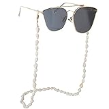 GJRFYJ 2 stücke Bequeme Muschel Sonnenbrille Halter Halsband Seil Lesebrille Kette Ornamente Halskette Brillen String Lanyard (Color : A, Size : One Size)