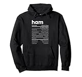 Ham Nährwertangaben zu Weihnachten Pullover Hoodie