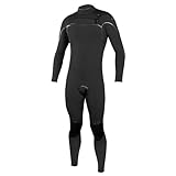 O';Neill Mens Psycho One 4/3mm Chest Zip Neoprenanzug - Schwarz - Thermal Warm Heat Layers Leicht