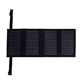 Solarladegerät Solarpanel-Ladegerät 20W 5,5V Faltbares tragbares Solarladegerät mit starker Ausgangsleistung zum Aufladen von Mobiltelefonen im Freien Camping Wandern Rucksackreisen(MP04B)