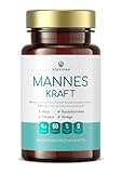 MANNES KRAFT hochdosiert, schnell und stark aus Deutschland - Monatsvorrat - mit Maca, Tribulus, Bockshornklee und Ginko