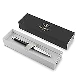 Parker Urban Twist-Kugelschreiber | Mattschwarz mit Chrom-Zierteilen | mit Nachfüllpatrone mit blauer Tinte | Geschenkbox