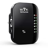 WLAN Verstärker Repeater 300Mbit/s 2,4GHz WiFi Repeater Internet Verstärker WiFi Range Extender Unterstützt AP/Repeater-Modus und WPS-Funktion Plug-and-Play, intelligente Signalanzeige WLAN Steckdose