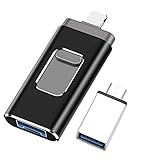 JUFUM USB 3.0 Flash-Laufwerk, 4-in-1 Funktion, 64G Memory Photo Stick, Erweiterung Speicher für USB / Android / IOS / Typ C / OTG