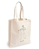 Loxato Stoffbeutel Bedruckt - Stofftasche - Baumwolltasche Bedruckt 100% B35 x H42 x T8 cm - Tragetasche Canvas-Stoff 220 g/m2 - Jutebeutel Bedruckt - Einkaufstasche Lange Henkel 70cm - Einkaufsbeutel